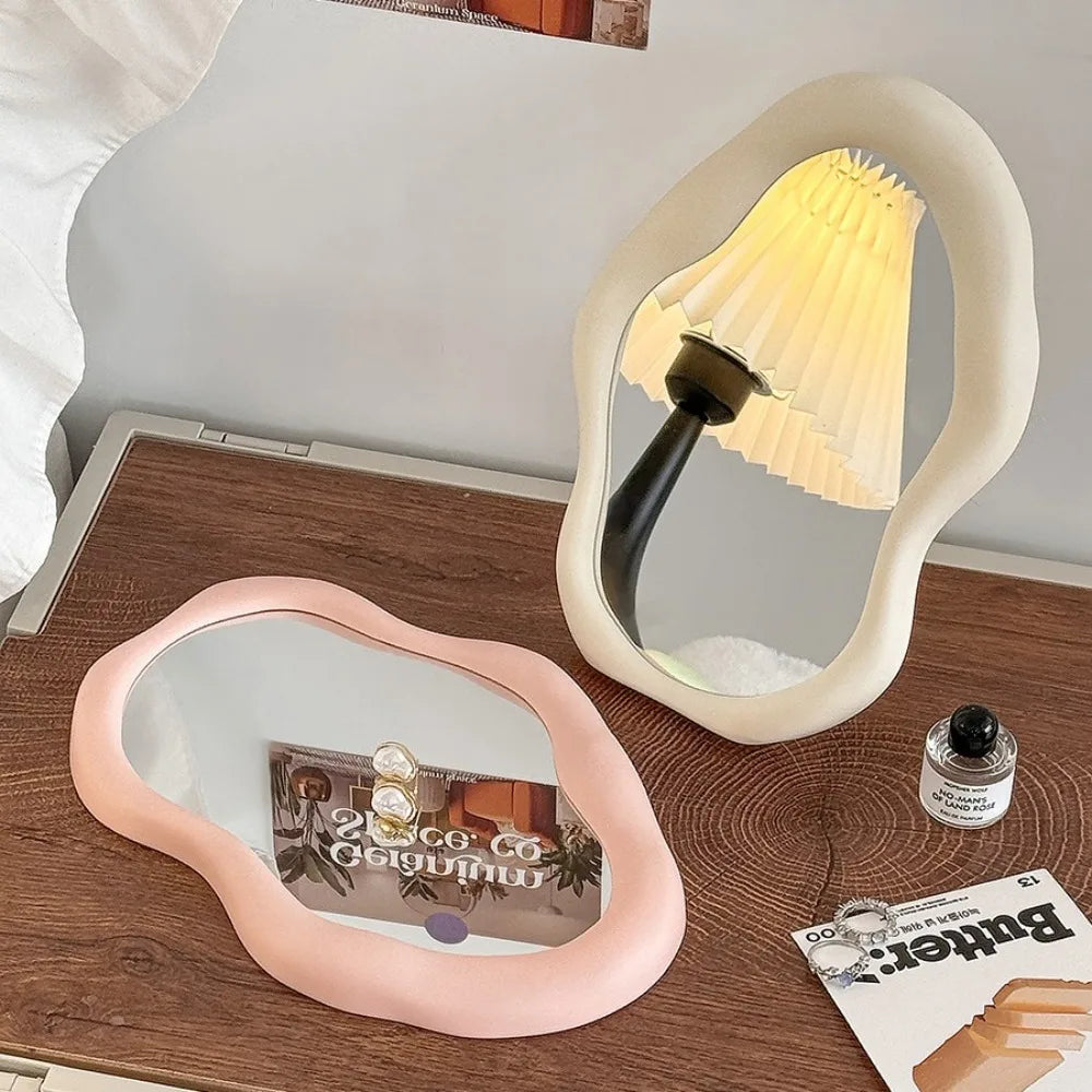Cream Style Makeup Mirror