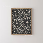 Mid-century Abstract Moody Plant Art Canvas Print Poster (No Frame)