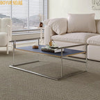 Vintage Stainless Steel Low Side Table