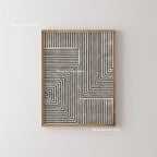 Mid-century Abstract Moody Plant Art Canvas Print Poster (No Frame)