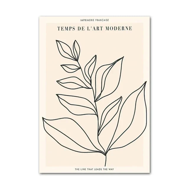 Minimalism Abstract Nature Geometric Wall Art Poster (No Frame)