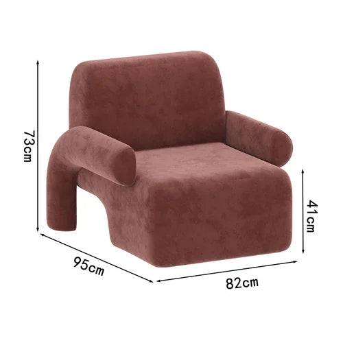 Terra Curve Lounge Single Sofa Chair