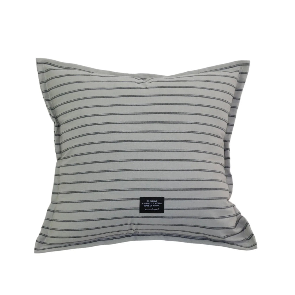 Minimalist Cotton Canvas Striped Cushion