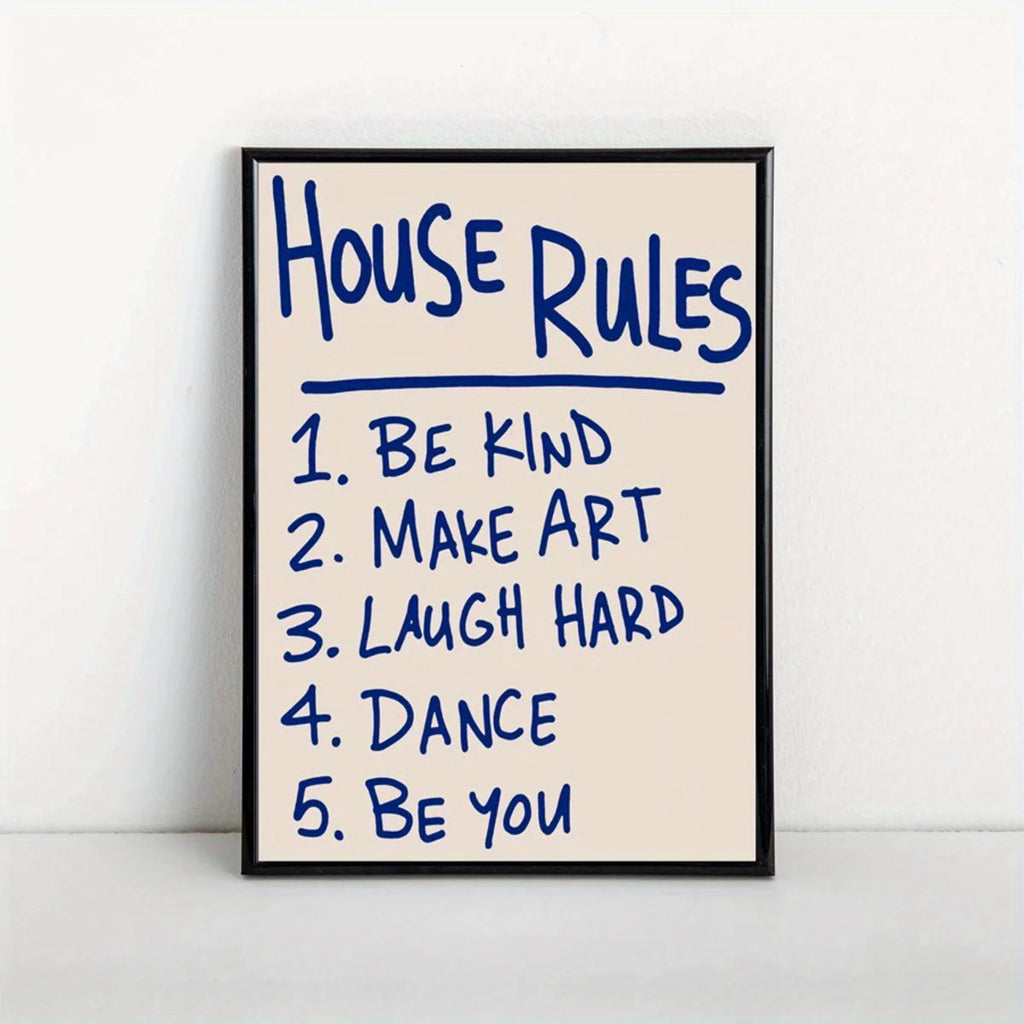 Simple Trendy Text Printing Poster (No Frame)