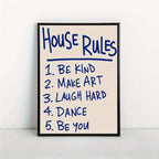 Simple Trendy Text Printing Poster (No Frame)