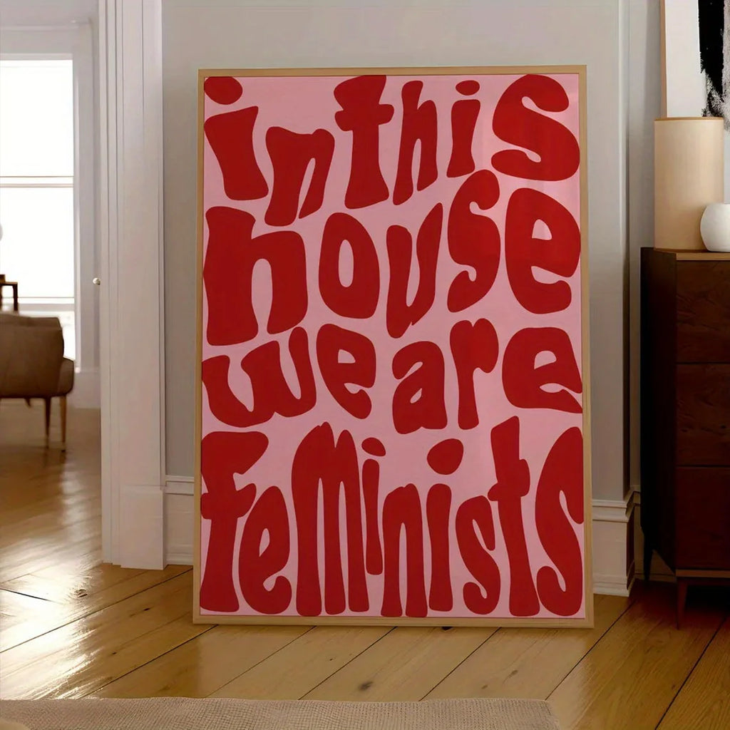 Simple Trendy Text Printing Poster (No Frame)