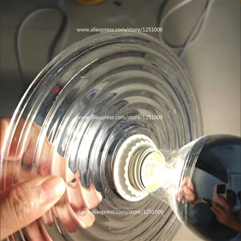 Modern Glass Flush Mount Light
