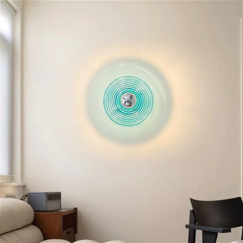 Modern Glass Flush Mount Light