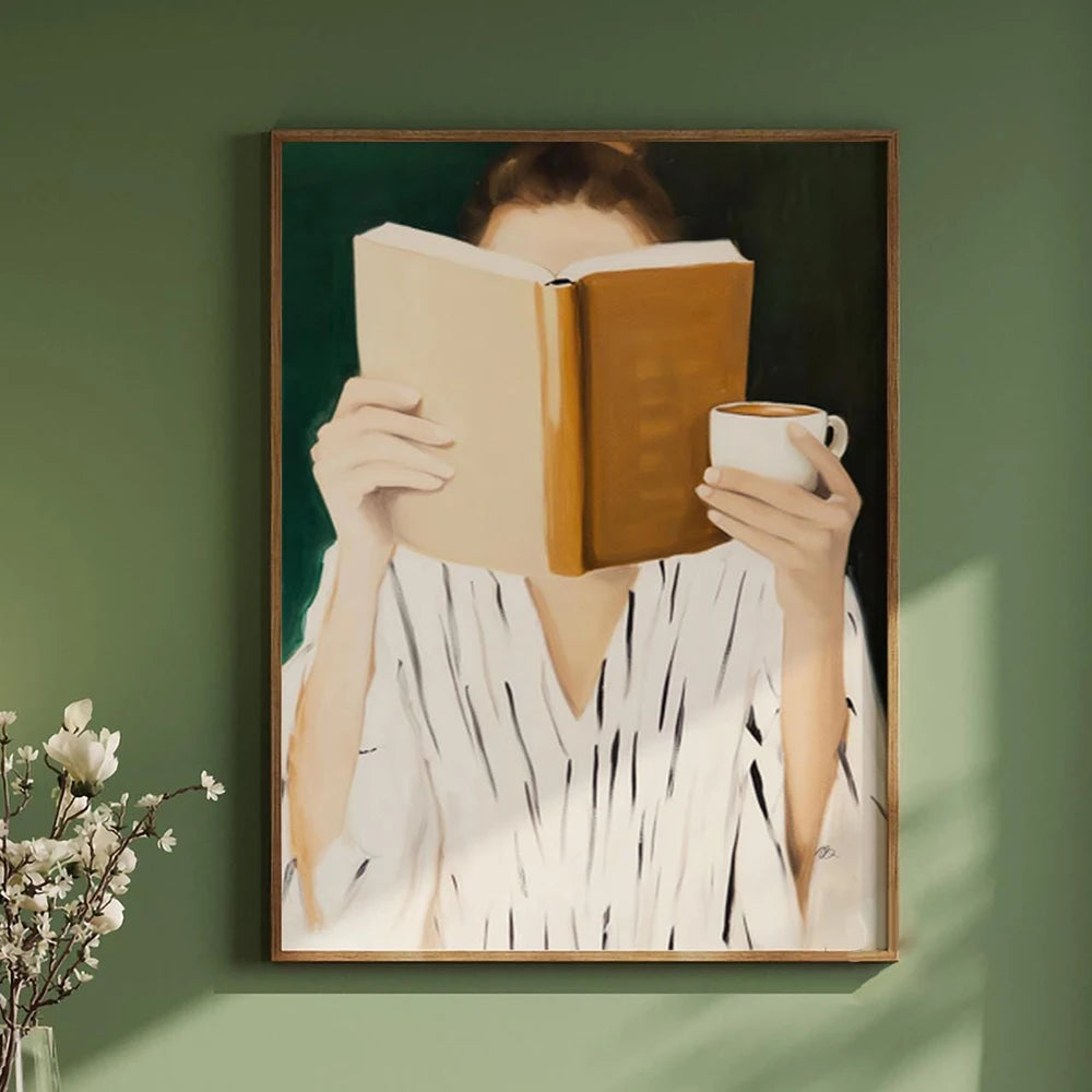 Emerald Abstract Woman Art Poster (No Frame)