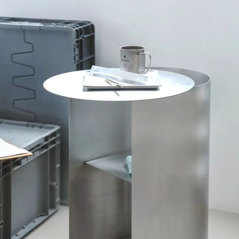 Minimalist Half Cylinder Metal Coffee Table