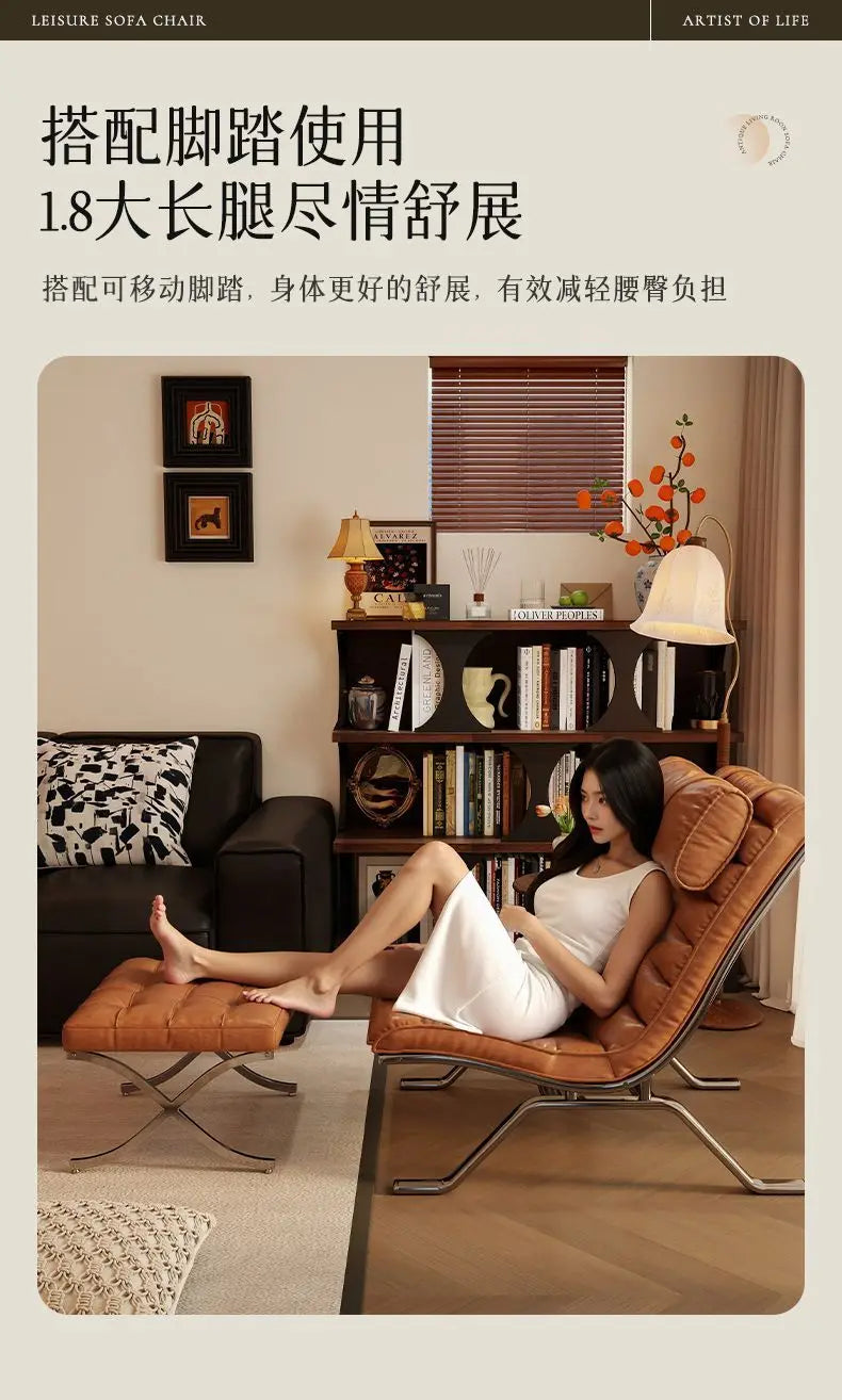 Barcelona Leather Lounge Chair