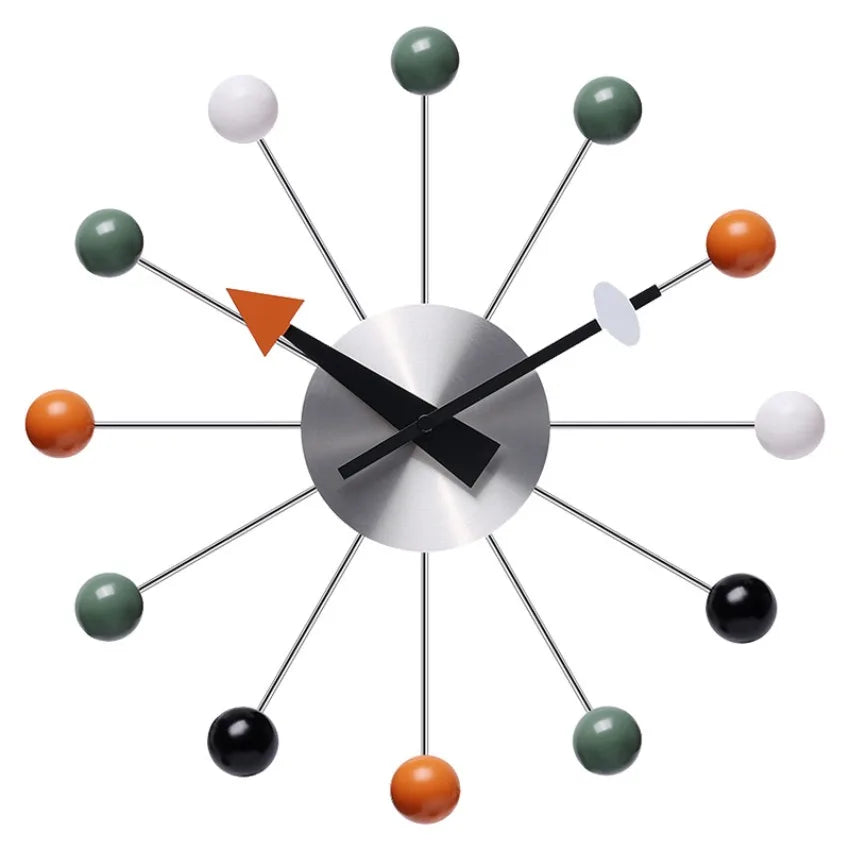 Pop Color Ball Silent Wall Clocks