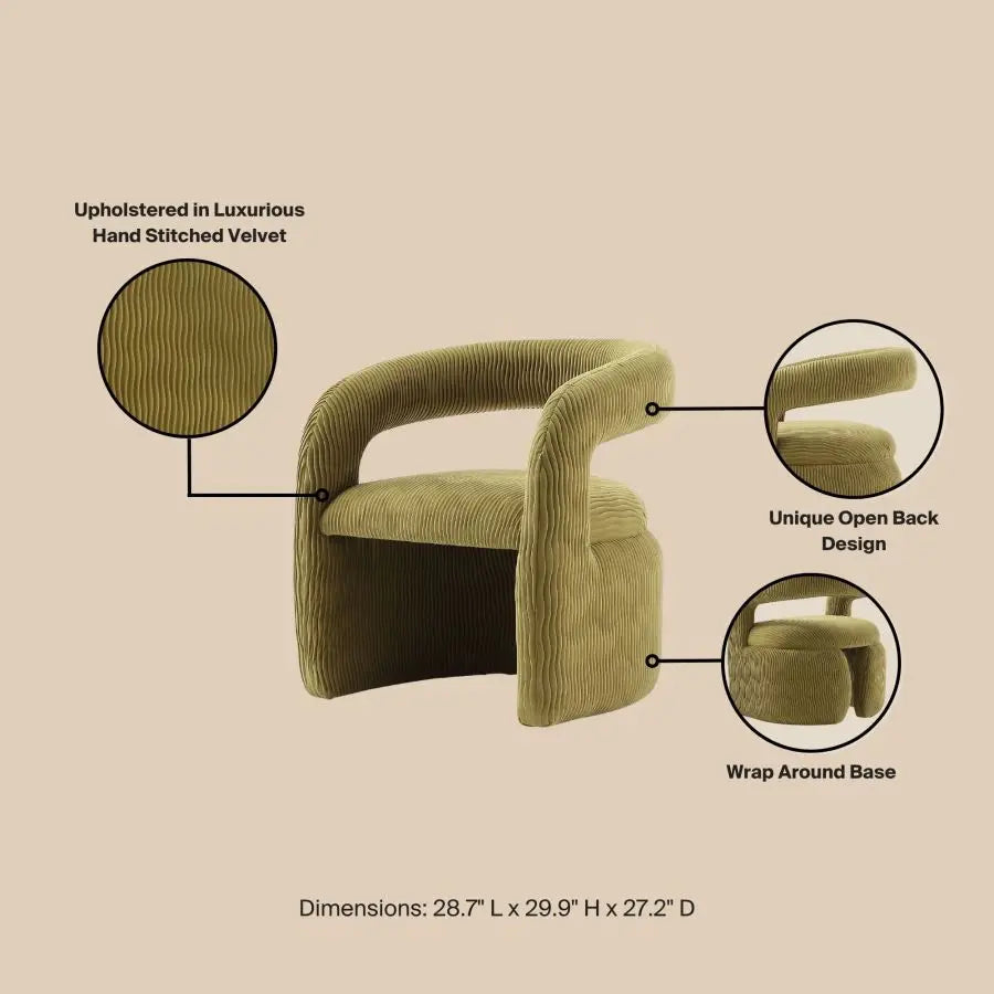 Olive Green Lounge Chair