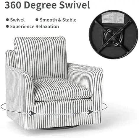 360 Swivel Accent Thick Square Chair