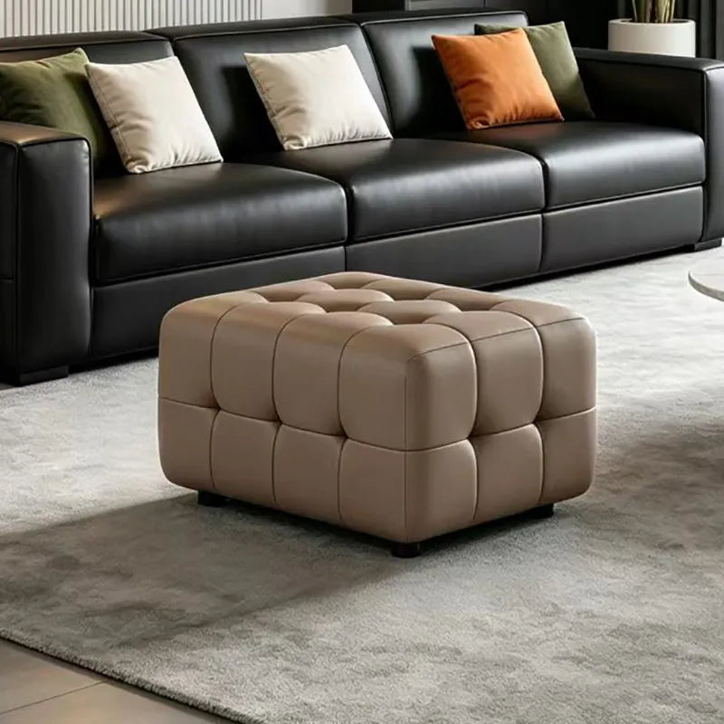 Light Luxury Ecological Leather Stool