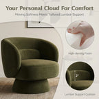 360 Swivel Curved Back Accent Chair