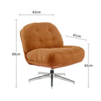 Bauhaus Red Lounge Rotating Sofa Chair