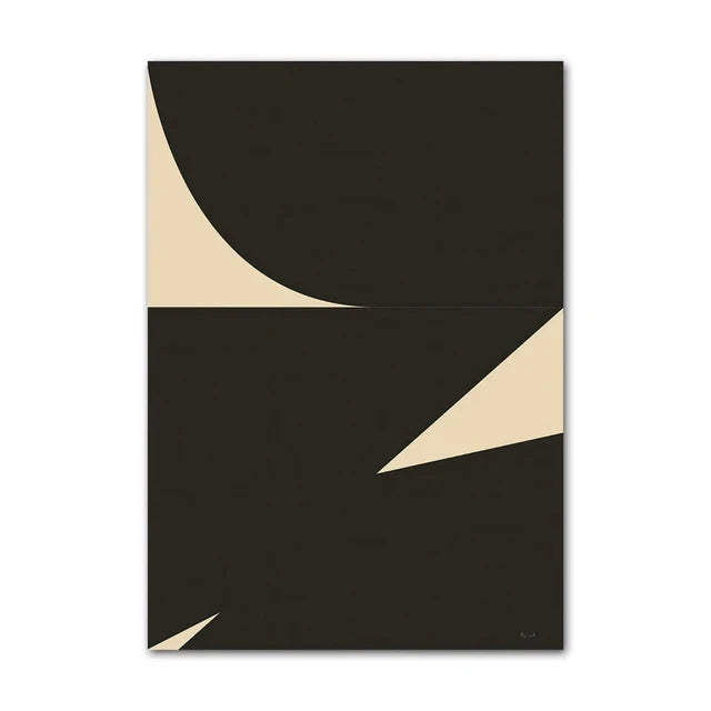 Minimalism Abstract Nature Geometric Wall Art Poster (No Frame)