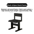 Home Retro Fabric Saddle Chair