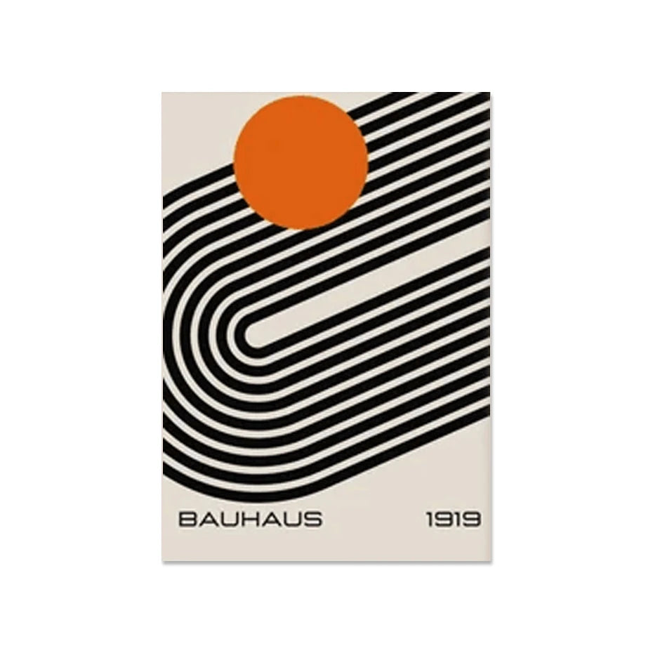 Bauhaus Abstract Modern Geometric Posters (No Frame)