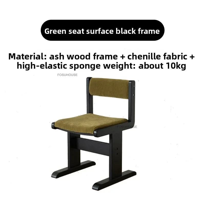 Home Retro Fabric Saddle Chair