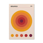 Bauhaus Abstract  Pop Art Geometric Poster (No Frame)
