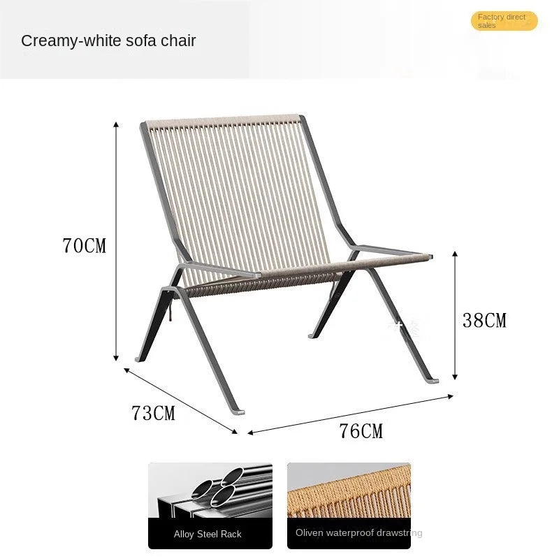 Bauhaus Single Lounge Woven Chair