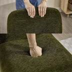Chenille Accent Curve Chair