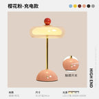 DoLife Store Retro Style Light Luxury High-end Glass Table Lamp 2026 New French Medieval Bedroom Bedside Lamp Charging Model