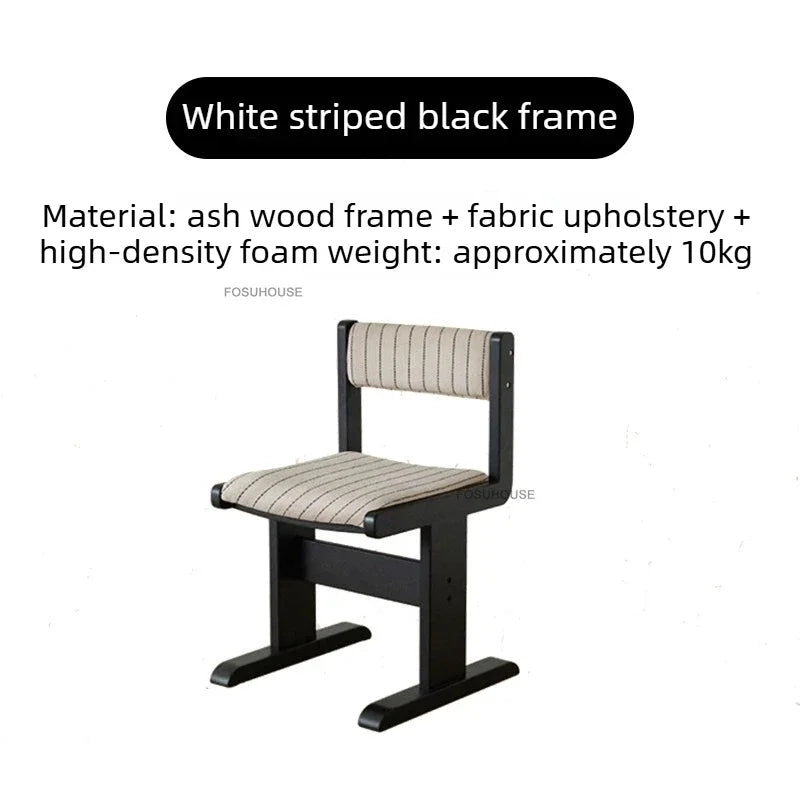 Home Retro Fabric Saddle Chair