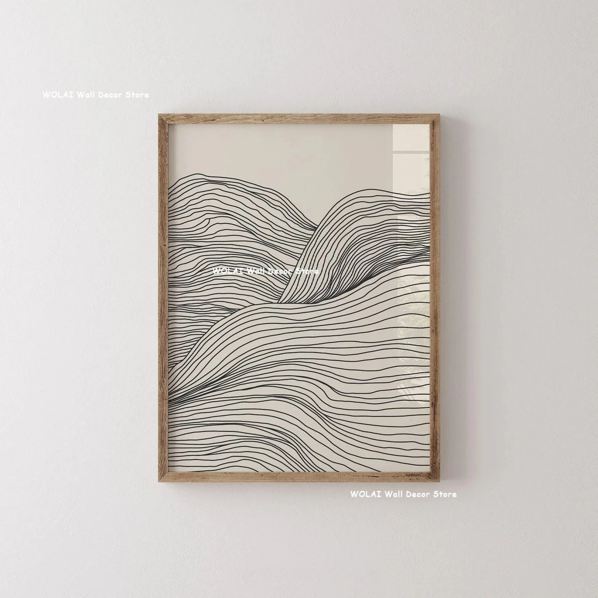Mid-century Abstract Moody Plant Art Canvas Print Poster (No Frame)