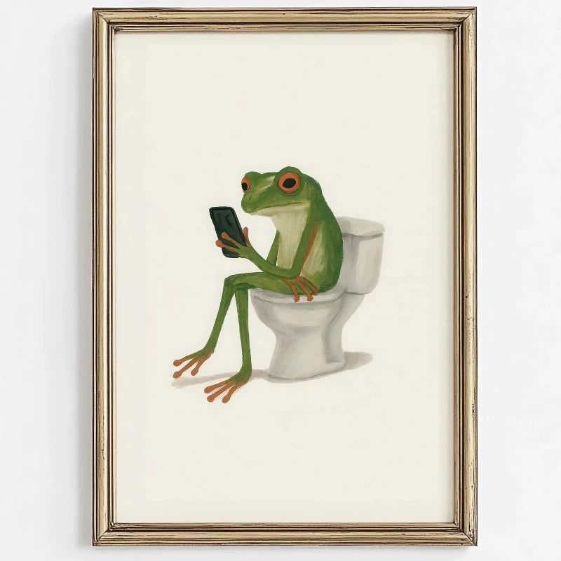 Bubble Bath Wall Art Animal Poster (No Frame)