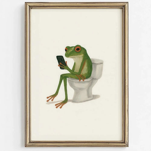 Bubble Bath Wall Art Animal Poster (No Frame)