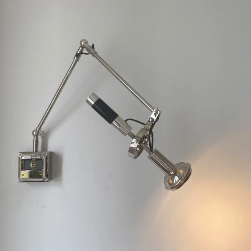 American Novelty Chrome Metal Wall Lamp