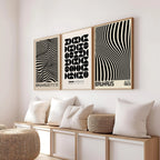Bauhaus Abstract  Pop Art Geometric Poster (No Frame)