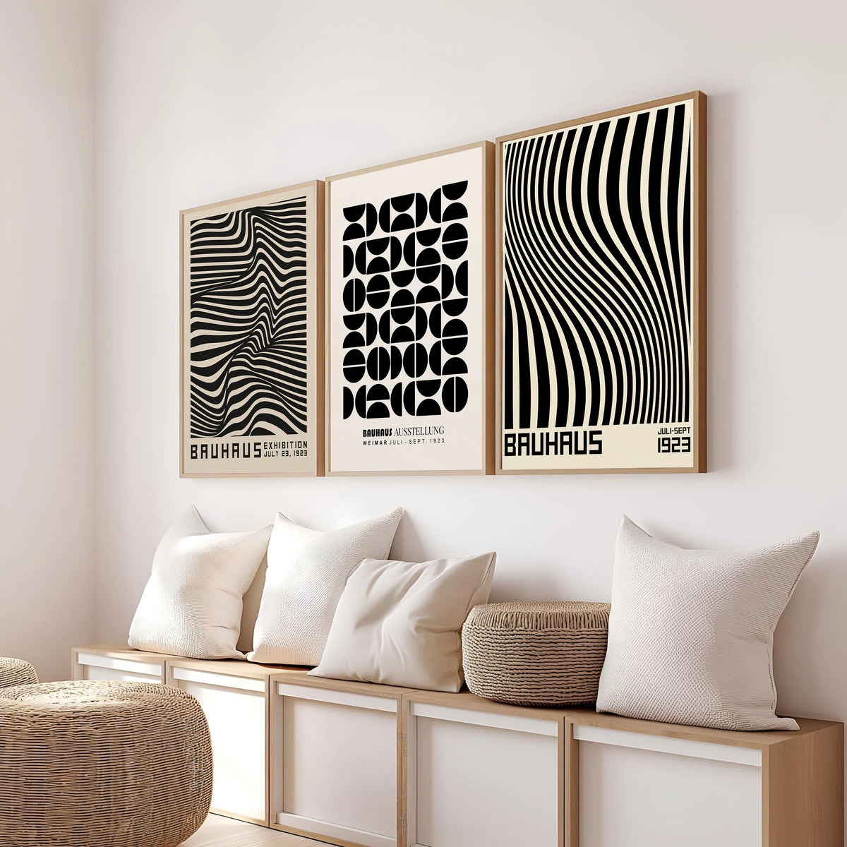 Bauhaus Abstract  Pop Art Geometric Poster (No Frame)