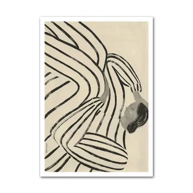 Minimalism Abstract Nature Geometric Wall Art Poster (No Frame)