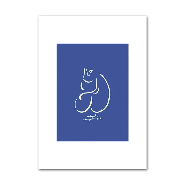 Minimalism Abstract Nature Geometric Wall Art Poster (No Frame)