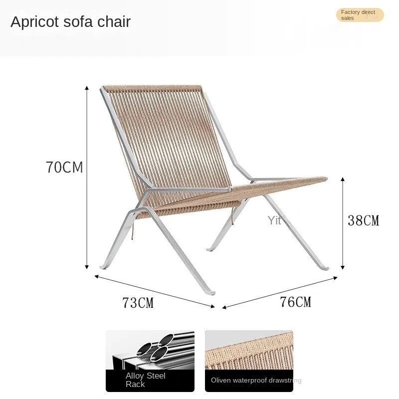 Bauhaus Single Lounge Woven Chair