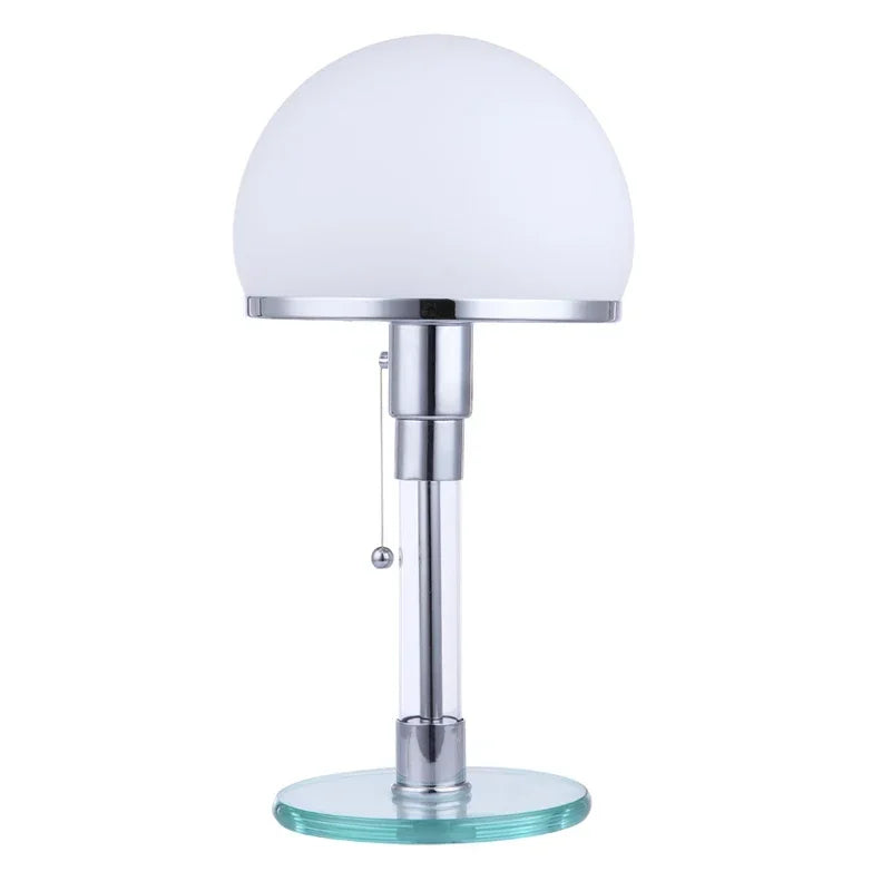 Bauhaus Lamp White Table Lamp Danish Designer Nordic Bedroom Bedside Simple Glass Table Light for Living Room