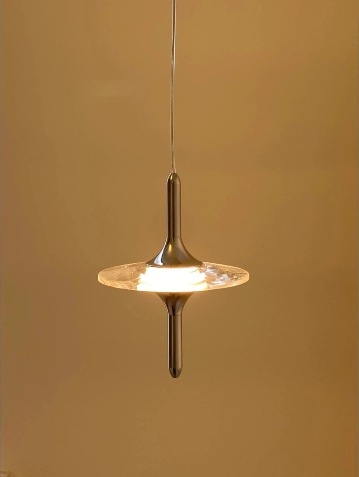 Modern Light Water Ripple Glass Hanging Lamp