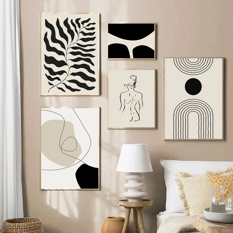 Abstract Bohemia Line Prints Poster (No Frame)