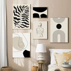 Abstract Bohemia Line Prints Poster (No Frame)