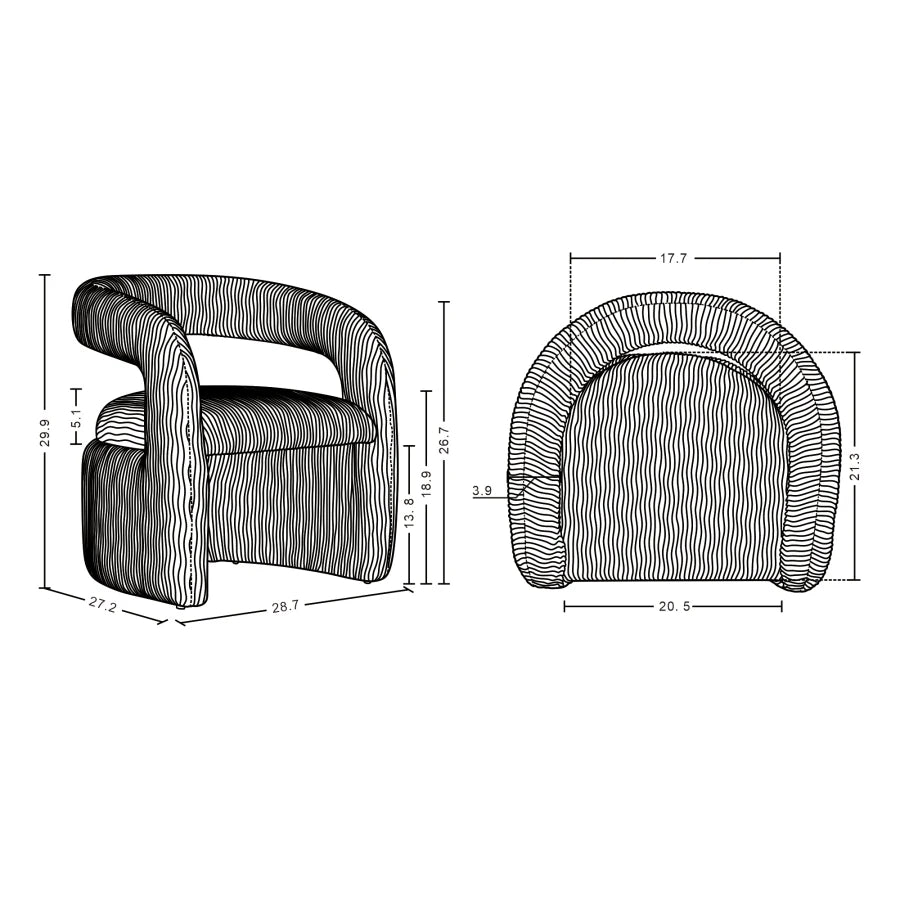 Olive Green Lounge Chair