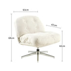 Bauhaus Red Lounge Rotating Sofa Chair
