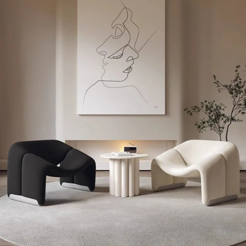 L-shaped Nordic Lounge Chair