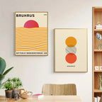 Bauhaus Abstract  Pop Art Geometric Poster (No Frame)