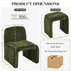 Chenille Accent Curve Chair