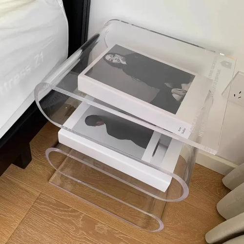 Acrylic S-Shape Magazine Rack