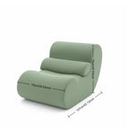 Sage Green Modern Ergonomic Thick Fabric Sofa